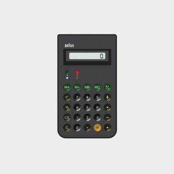 ET 66 calculator 1987 by Dietrich Lubs for Braun