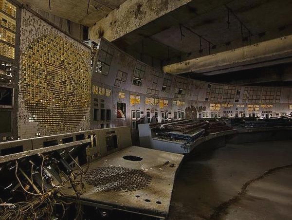 Inside reactor 4 at the Chernobyl Nuclear Plant 28 years after disaster struck