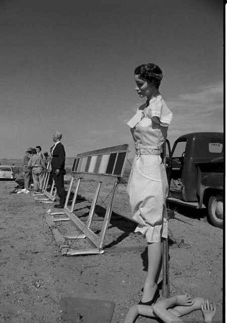 Atomic bomb test site. Nevada, 1955 | Photo | FusoElektronique